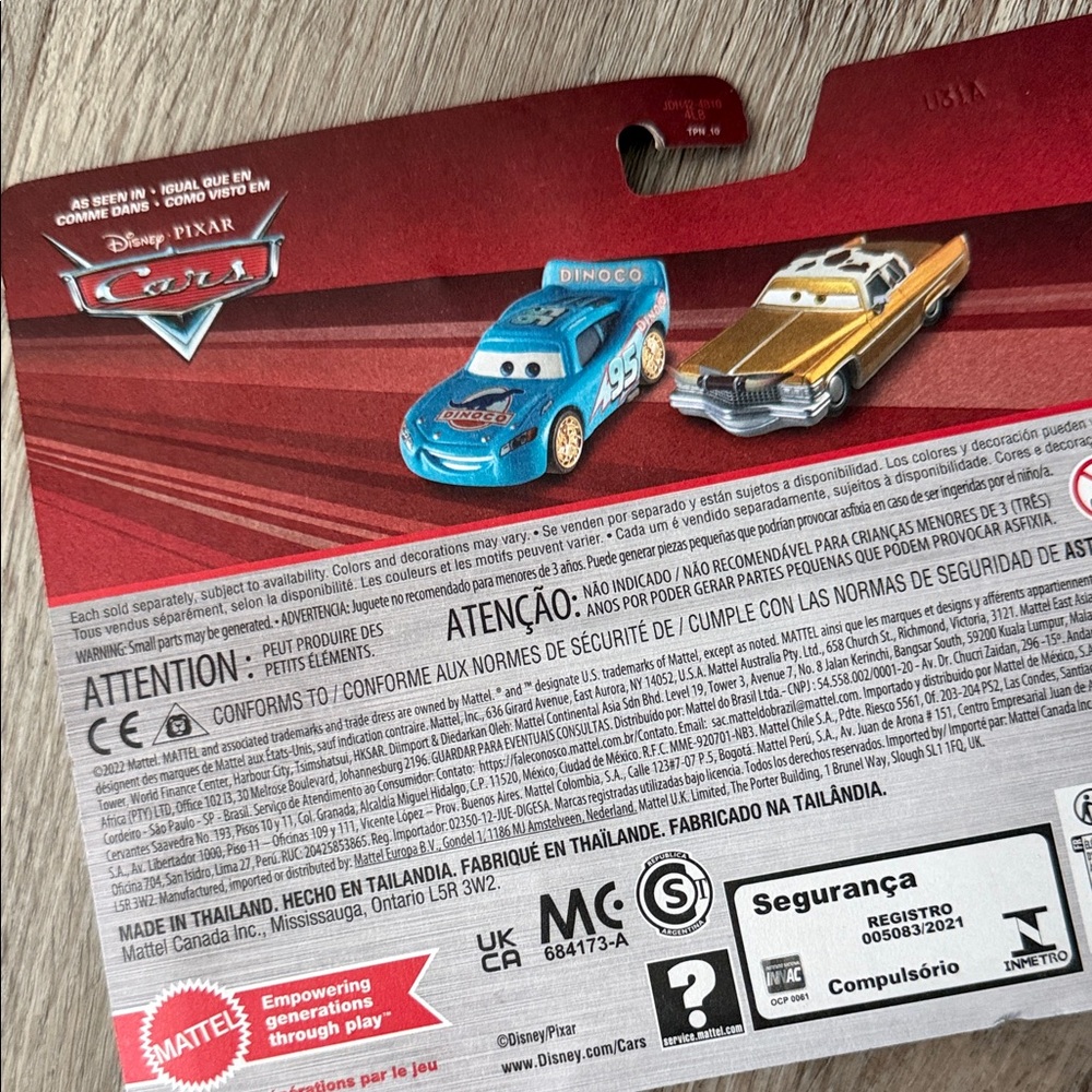 Mattel Disney Pixar Cars Bling Bling Lightning McQueen and Tex Dinoco Set - Picture 5 of 5
